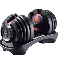 Ensemble d'haltères réglables automatiques Snode Power Silver Water, avec options de 2,5 kg et ensembles de 15 kg, plaques unisexes
