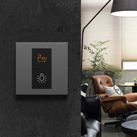 Panneau d'interrupteurs tactiles à bouton-poussoir pour maison intelligente 3 clés fournissent le protocole Modbus Interrupteur mural intelligent Interrupteur électrique