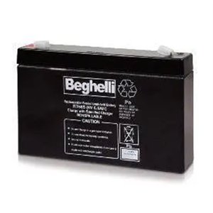 Batteria al Piombo-Acido Beghelli 6V 6.5Ah di Ricambio per Sistemi di Sicurezza - Product Image 1