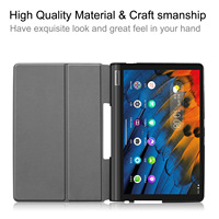 Étui de tablette en cuir PU pour Lenovo Yoga Tab 5 tab5 YT X705F housse Fundas pour Lenovo Yoga Smart Tab 10.1 housse Flip Stand Shell