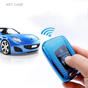 Custodia Intelligente in Fibra di Carbonio per Chiavi <span class=keywords><strong>VW</strong></span> Jetta Tiguan Atlas Arteon, Cover Chiave <span class=keywords><strong>VW</strong></span> Nuova Magotan B8, Portachiavi Auto - Product Image 3