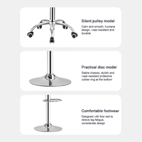 Tabourets de bar et ensembles de chaises de restaurant en gros d'usine, tabourets de bar pivotants en cuir PU pour cuisine, chaise de bar