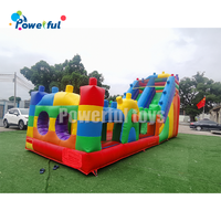 Château gonflable combiné avec toboggan et trampoline, prix d'usine, thème personnalisé, château gonflable pour la location
