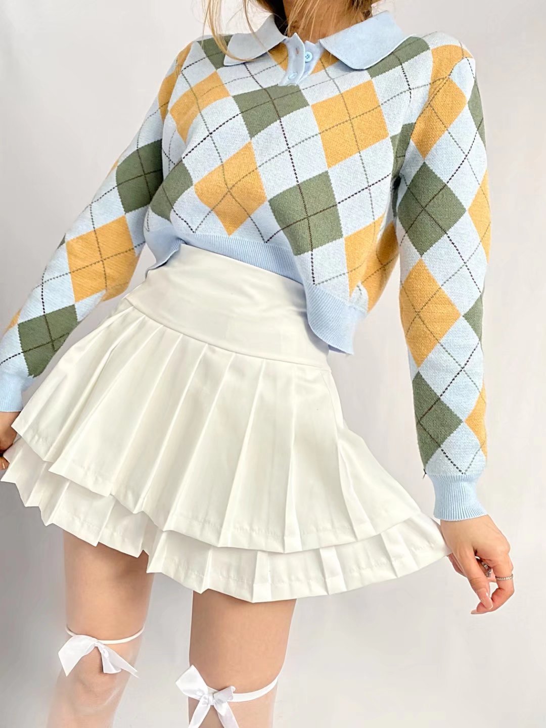 Shop Our Double-Layer Pleated Skirt for Spring/summer 2022