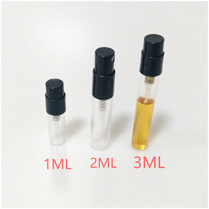 Glass <b>Perfume</b> Spray <b>Bottles</b> 1Ml 2Ml 3Ml Reusable <b>Sample</b> Vials With Screw Cap For Fragrance Storage - Product Image 1