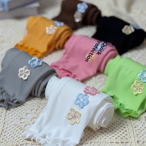 Nuovi <span class=keywords><strong>Leggings</strong></span> Estivi Casual per Ragazze, Stile Casual, in PU Stampato, Sottili in Seta Ghiaccio, Pantaloni a Tre Quarti, Abbigliamento per Bambini - Product Image 1