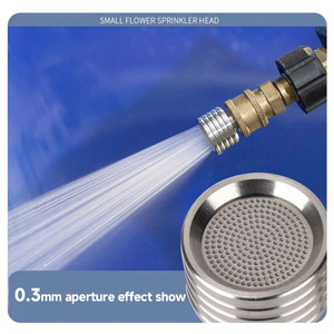 Sulai <b>Machinery</b> Stainless Steel <b>Car</b> Wash Nozzle 1/4 Inch Quick Connect Water Spray Head For Tire Cleaning - Product Image 2