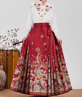Ensemble de danse Nayil Nine Heavens, Hanfu chinois, jupe à volants, chemise brodée à col montant, style ancien Hanfu