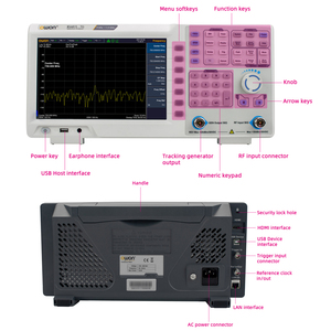 Analyseur numérique et oscilloscope XSA815TG avec écran LCD 1280x800, résolution 1Hz, bande passante 9kHz-1,5GHz - Product Image 4