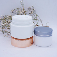 Fantaisie 20g 30g 50g Emballage Cosmétique En Verre Opale Blanc En Céramique Pot de Crème