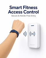 Bracelet en silicone NFC 13,56 MHz, code QR personnalisé, logo, bracelet intelligent, étanche, bracelets RFID pour le contrôle d'accès en salle de sport
