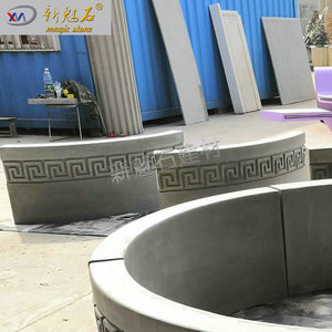 Nouveaux pots à arbres et jardinières en béton Magic Stone, épaisseur 3 cm, bancs de jardin extérieurs personnalisés - Product Image 4