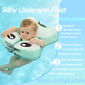 Flotador de Natación para Bebés WaterDream, Anillo de Natación para Axilas, Ayuda para Nadar en <span class=keywords><strong>Piscina</strong></span>, de 3 <span class=keywords><strong>Meses</strong></span> a <span class=keywords><strong>4</strong></span> Años, No Inflable, Portátil, Seguro, Ecológico, Anti-Neck para Niños - Product Image 1