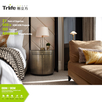 Hochwertige Melamin-Hotelsuite-Möbel Modernes Schlafzimmer Bett Nachttisch Bank Wohnzimmer Sessel TV-Schrank Umweltfreundlich Langlebig