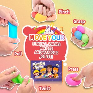 3.5cm Square Flour Ball Rubber Slow Rebound Squeeze Stress Relief Toy Squishy Cubes Colorful Slow Rising Fidget Toy for Ages - Product Image 5