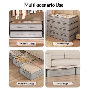 Organisateur <span class=keywords><strong>de</strong></span> vêtements pliable multifonctionnel à un seul niveau, écologique, non tissé, grande capacité pour <span class=keywords><strong>la</strong></span> <span class=keywords><strong>maison</strong></span> - Product Image 5