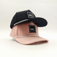 Gorra de Golf Oxford de 5 Paneles de Calidad Premium con Bordado a Mano, Estilo Vintage, Visera Delantera con Cordón, MOQ Bajo, OEM, Deportiva, Elegante y Urbana
