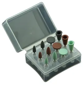 YP, низкоскоростной набор для полировки зубов из кремния, набор фарфоровых композитных полировальных сверл, набор полировальных буров, RA4112