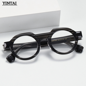 Mới độc đáo bằng đá cẩm thạch kết cấu Acetate kính khung với cong chống trượt chân khung quang chất lượng cao vòng - Product Image 1