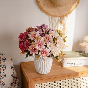 Rafina Xiaoli Crisantemo Artificiale per Decorazione Domestica, Fiori Finti da Parete, Rosa Artificiale - Product Image 1