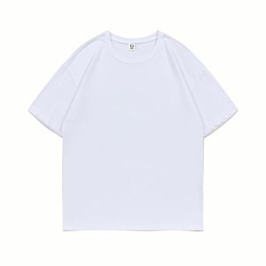 Design Custom Logo Pure Cotton T-shirt High Quality Solid Color Big O Collar Casual Style Custom Design for Promotional Use - Product Image 1