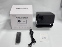 Projecteur portable mini IMC660 1080p compatible 4K, 350 lumens, Android 14, mise au point automatique, correction trapézoïdale, home cinéma