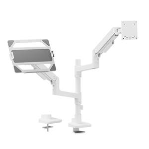 LDT81-C024P-ML พรีเมี่ยมแขนจอมอนิเตอร์คู่พร้อมถาดแล็ปท็อป2 in 1อะลูมิเนียมหน้าจอแอลซีดีแท่นวางแล็ปท็อปสำหรับบ้านสำนักงาน - Product Image 6