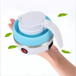 Folding Electric Water Kettle 600ML Portable Foldable Food Grade Silicone Travel Tea And Coffee Kettle