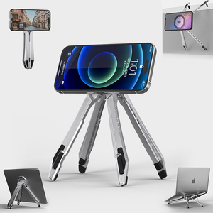 Supporto Minimalista in Alluminio per Notebook per un Setup da Scrivania Moderno - Product Image 1