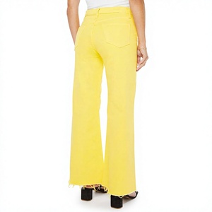Jeans de Mezclilla para Mujer, Cintura Alta, Corte de Campana, Estilo Bootcut, Pantalones de Mezclilla Elástica, Ropa Casual Vintage de Moda Urbana, Fabricante de Prendas de Vestir - Product Image 3