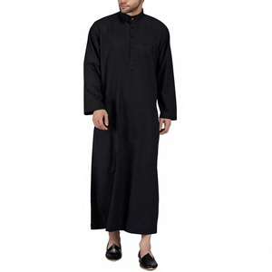 Túnica Masculina al por Mayor, Color Crema, Formal, para Oración Musulmana, Túnica Tradicional Árabe de Manga Larga, Jubba de Algodón Premium Islámica - Product Image 1
