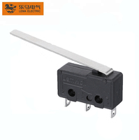 Interruptor de Límite Micro de Palanca Larga Lema KW12-9, Básico, 5A, 125/250VAC, Acero Inoxidable, SPDT