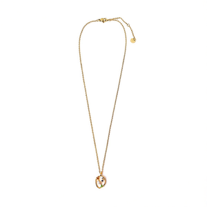 Collar con Colgante de Diamante Corazón de Tauro, Chapado en Oro, Acero Inoxidable, Estilo Clásico, Uso Diario, Joyería Unisex, Regalo - Product Image 1