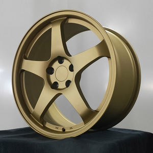 ล้อแม็กซ์ Rimpower ขอบ 5 ก้าน สีทองด้าน ผลิตจากอลูมิเนียมอัลลอยด์ ขนาด 5x114.3 5x120 5x130 18 19 20 21 22 23 24 26 นิ้ว - Product Image 3