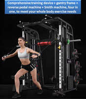 Rack de musculation multifonctionnel Multi-Smith, machine Smith multifonctionnelle, équipement de musculation pour la maison et les salles de sport commerciales, pour la musculation et l'entraînement de force.