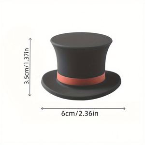 Food Grade Silicone Reusable Eco-Friendly Top-hat Shape <b>Wine</b> Bottle Stopper Leakproof with Tight Threaded Sealing - Product Image 2