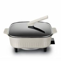 Casserole électrique 5LSquare, cuisinière électrique intelligente multi-personnes, poêle électrique antiadhésive, pot électrique multifonction pour la maison
