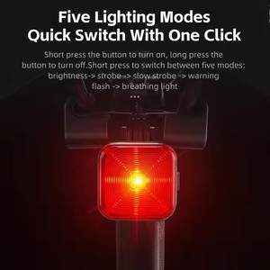 Feux arrière de <span class=keywords><strong>vélo</strong></span> route vélos de nuit feux arrière étanches feux d'avertissement haute luminosité <span class=keywords><strong>équipement</strong></span> d'équitation - Product Image 3