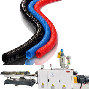 Équipement ondulé automatique d'extrusion de tuyau de PVC de capacité élevée avec l'extrudeuse en plastique de LDPE de vis de protection de fil pour le PE de HDPE - Product Image 1