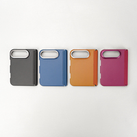 Étui de téléphone magnétique JOYPORODO B357, motif en fibre de carbone, coque en PC, charge sans fil pour iPhone Duo pour la série Samsung