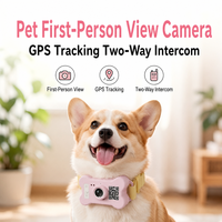 Collier GPS pour chat et chaton avec caméra, podomètre, suivi en temps réel, autonomie de la batterie > 20 heures - Versions multi-régions