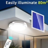 Plafonniers Solaires pour la Maison à Télécommande Ronds 50w 80w 120w 150w Lumière Plafonnier LED Solaire Écologique
