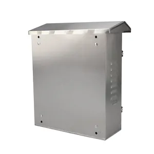 Outdoor Stainless Steel Wall Mount IP66 Waterproof Electrical Power Distribution Box