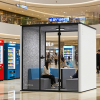 Cabine de réunion acoustique professionnelle pour l'intimité du bureau avec ventilation et éclairage Cabine insonorisée parfaite Pod de bureau