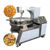 Mélangeur planétaire ORME 200L en acier inoxydable 304, chauffage gaz/électrique, marmite à double enveloppe, machine à frire et à mélanger