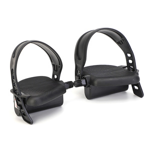 windyday Vélo Pédale avec Cale-Pied Et Sangle Pédales Vélo Route Cale Pied Velo pour Vélos D'intérieur, Vélos en Rotation Et Vélos D'extérieur