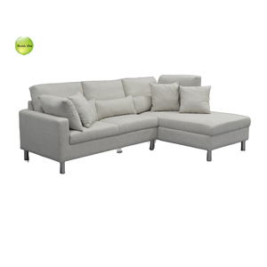 Offre Spéciale gris clair en tissu en forme <span class=keywords><strong>de</strong></span> L canapé moderne pas cher canapés blanc tissu coin sectionnel canapé ensemble meubles salon - Product Image 2
