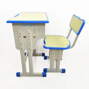 Mobilier de classe moderne en bois et métal de haute qualité, chaise et bureau réglables pour étudiants