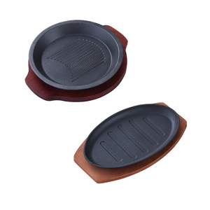 Plancha Redonda Comercial para Teppanyaki, Plancha Rectangular para Asar a la Coreana, Plato para Asar Filetes y Pescado - Product Image 2