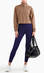 Winter New Design Women Stand Collar Sports Thick Jackets Zipper Long Sleeves Yoga Thick Jackets With Paunch <strong>Big</strong> Pockets - Product Image 6